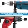 Hammer Head Round Shank Vanadium Steel Wear Resistant Hammer Drill Head  Hammer Accessories for Hammering Metal Sheet Wall Tile