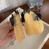 Waterproof Bee Pear Shark Clip Acrylic Acetate Hairgrips Creative Acetic Acid Hair Claw  Portable