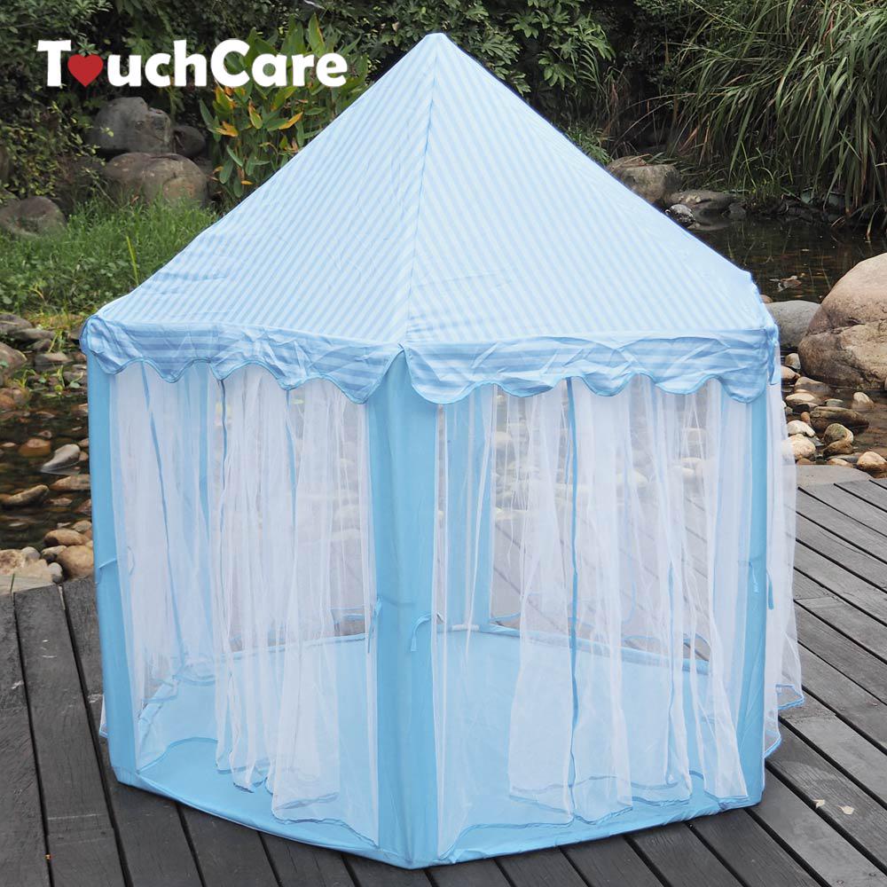Six Angle Pink Princess Castle Gauze Tent House Girl Children Large Indoor Outdoor Toy Game
