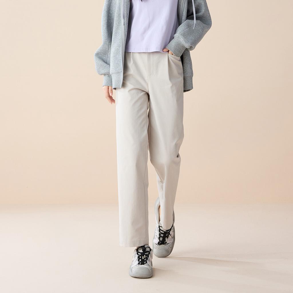 Fashionable and minimalist sports straight leg pants for women