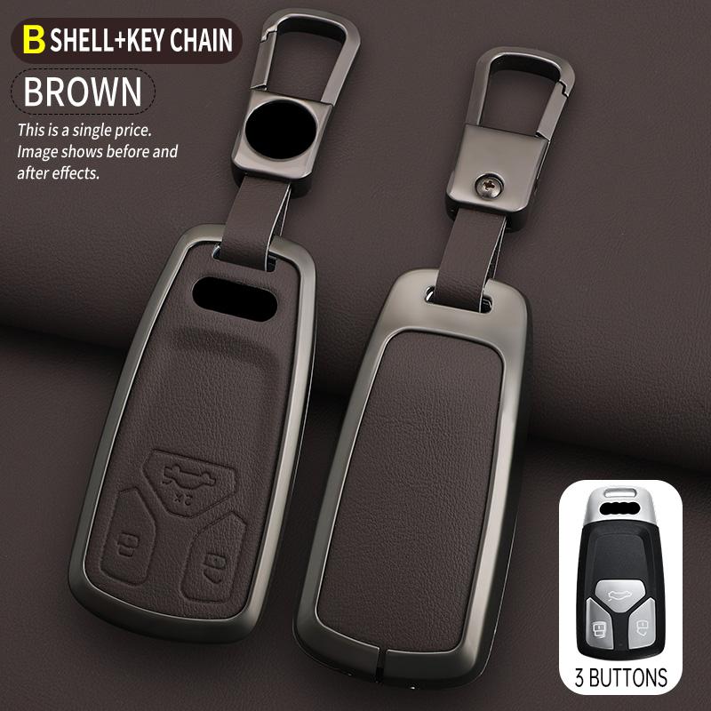 Car Key Case Holder Cover for Q3 Q5 Q8 Q7 Sline C5 C8 A4 B6 B7 B8 B9 TT 80 S6 A1A4 B8 A5 A6 A7 A8 D5 TT 8P 8L Accessories