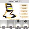 Powerful LED Work Light Portable COB Searchlight Floodlight USB Rechargeable Spotlight Waterproof Camping Lanterns Job Site Lamp
