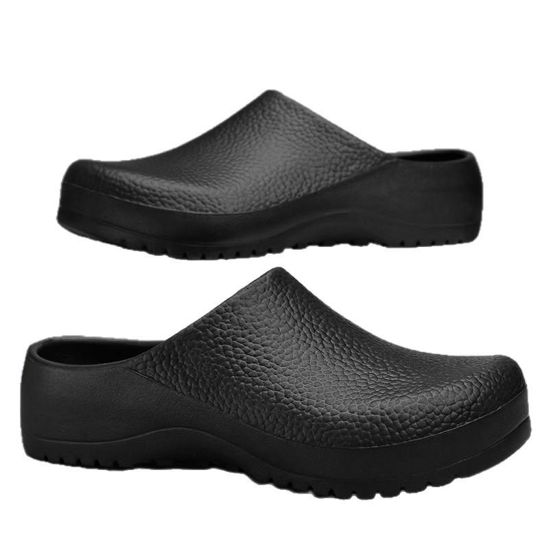 Women's Waterproof, Oil-Proof Anti-Slip Chef Shoes - Stain-Resistant Workwear for Restaurants and Hotels, Closed Toe and Half Slippers