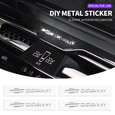 Metall-Emblem Auto-Dekor Aufkleber Auto-Scheibenwischer Aufkleber für Chevrolet Silverado Impala Malibu Equinox Cruze Camaro Blazer Aveo