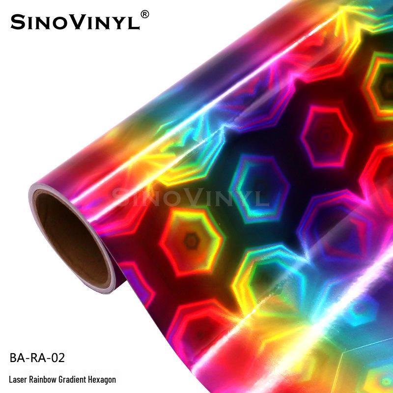 DIYCraft Rainbow Heart Gradient Car Decals - Dazzling Sticker for Vehicle Body