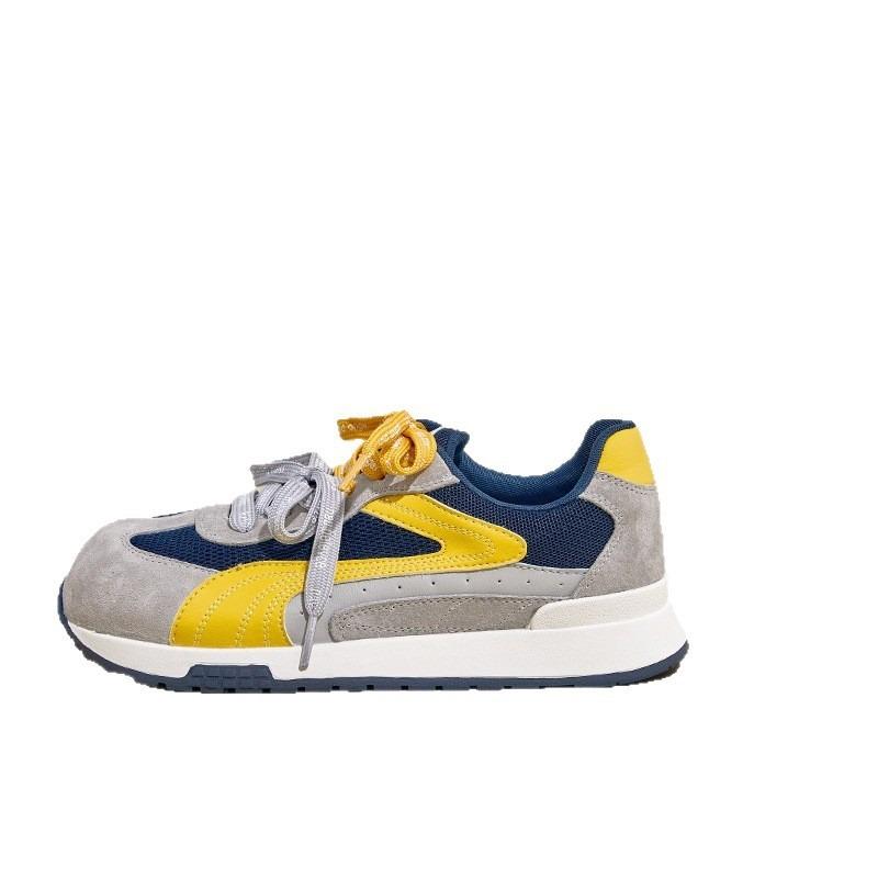 Summer and Autumn New Inner Heightening Thick-soled Breathable Lace-up Versatile Casual Sports Shoes Women