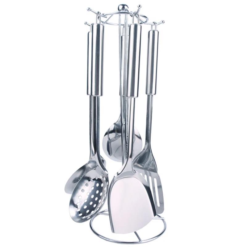 Zhi Shi Stainless Steel Kitchen Utensil Set with Stand