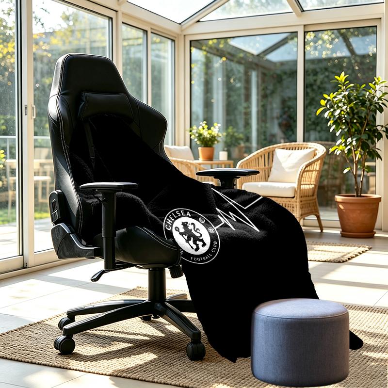 Chelsea F.C Print Blanket - Soft & Comfortable, for Bedroom, Travel, Sofa, Home Decoration - Birthday Christmas Gift for Friend
