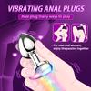 Heart-shaped Vibrating Luminous Anal Plug Butt Plug G-spot Masturbation Anal Dildo Adults Pleasure Couple Sex Toys App Control