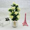 Artificial Plant Container With Colorful Silk Flowers For Indoor Decor And Special Occasions