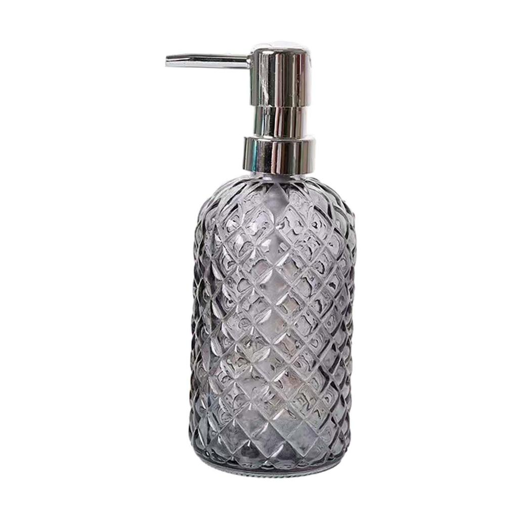 Glass Soap Dispenser Lotion Dispensers Delicate Body Wash Dispenser with Rustproof Stainless Steel Pump for Kitchen Bathroom