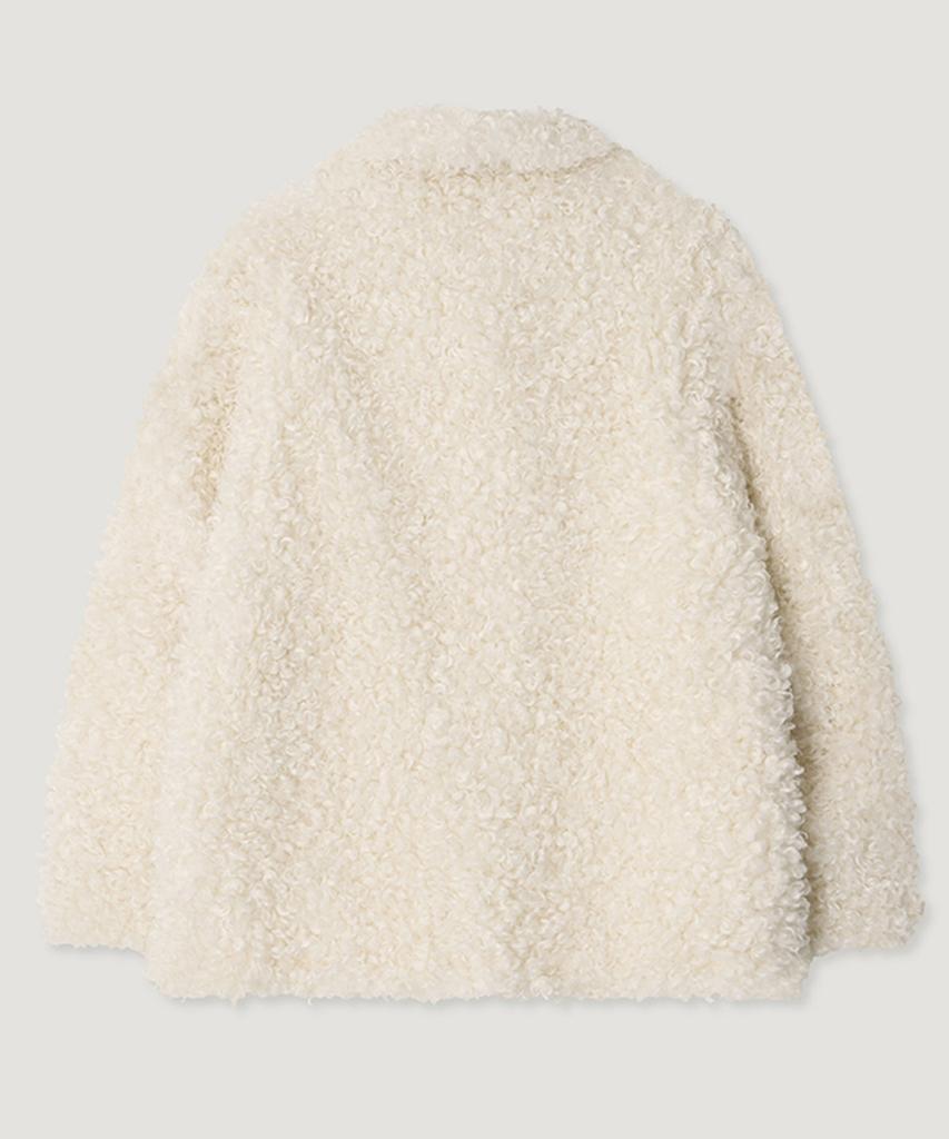 Melly&Rose Melrose Faux Fur Jacket Long (310368)_Cream