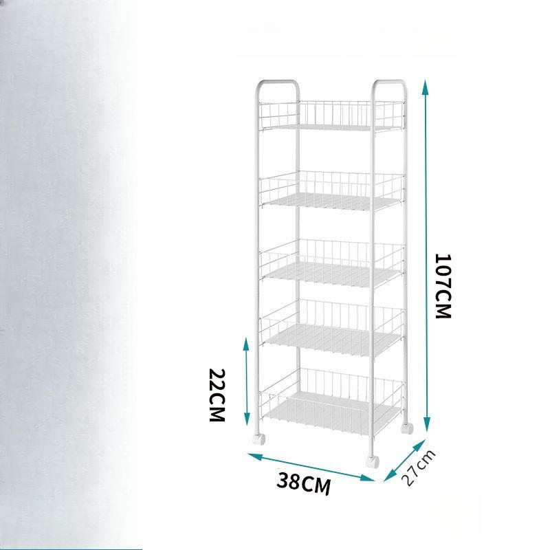 

Кухонный стеллаж для хранения вещей, передвижной стеллаж для хранения вещей в спальне с колесами, напольный стеллаж для хранения вещей на колесиках, ручная стойка для закусок, стеллаж для хранения вещей в доме 5layer