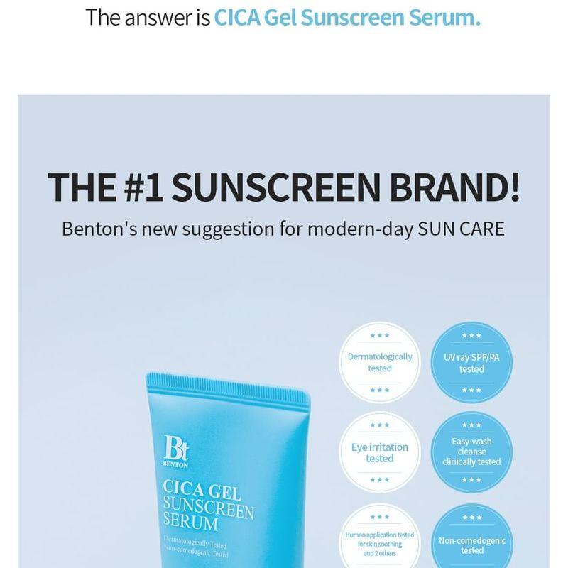 Benton - Cica Gel Sunscreen Serum
