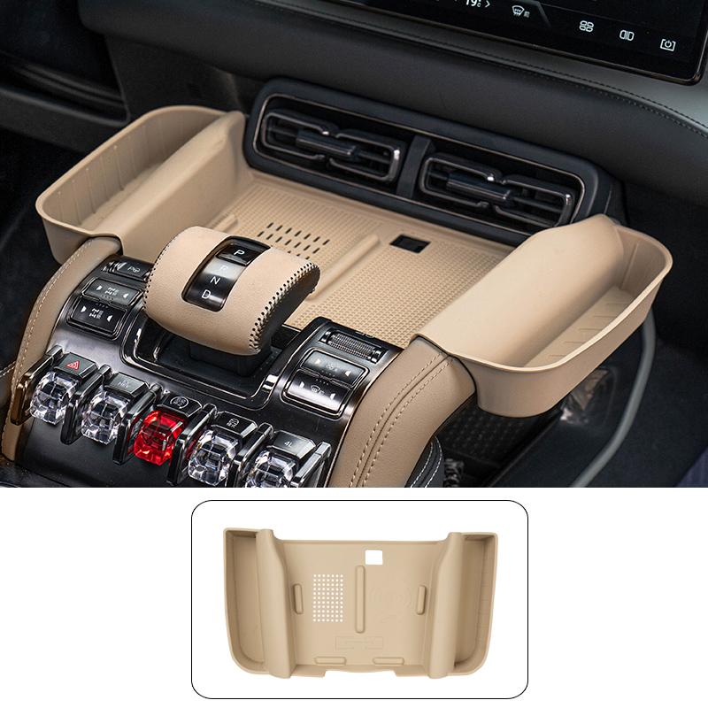 For BYD Leopard 5 2025+ Silicone Wireless Charging Pad Central Control Storage Box Non-slip Pad Interior Car Accessories