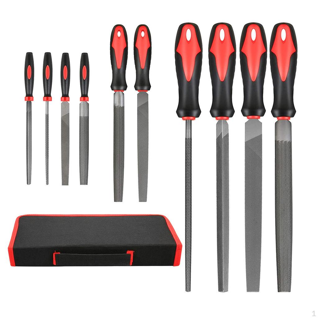 Carbon Steel File Tool Set Precision Flat/Triangle/Half-Round/Round Drop Forging
