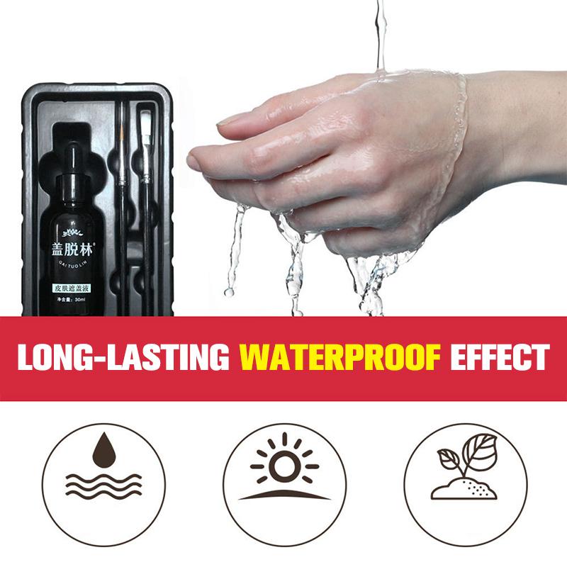 30 ml Vitiligo Leukoderma Abdeckflüssigkeit Wasserfeste Abdeckcreme Flüssigkeit Frauen Männer Gesicht Verfärbte Haut Vitiligo Patches Make-up