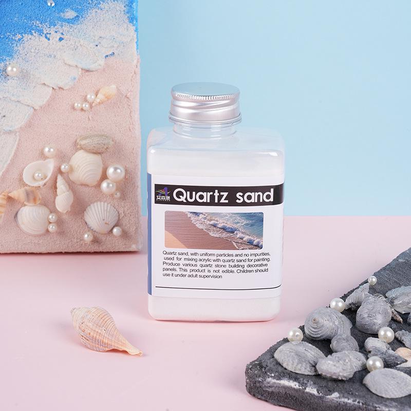 Weißer Quarzsand Acrylpigment: Feine Mineralgranulate für handgemachte Farben