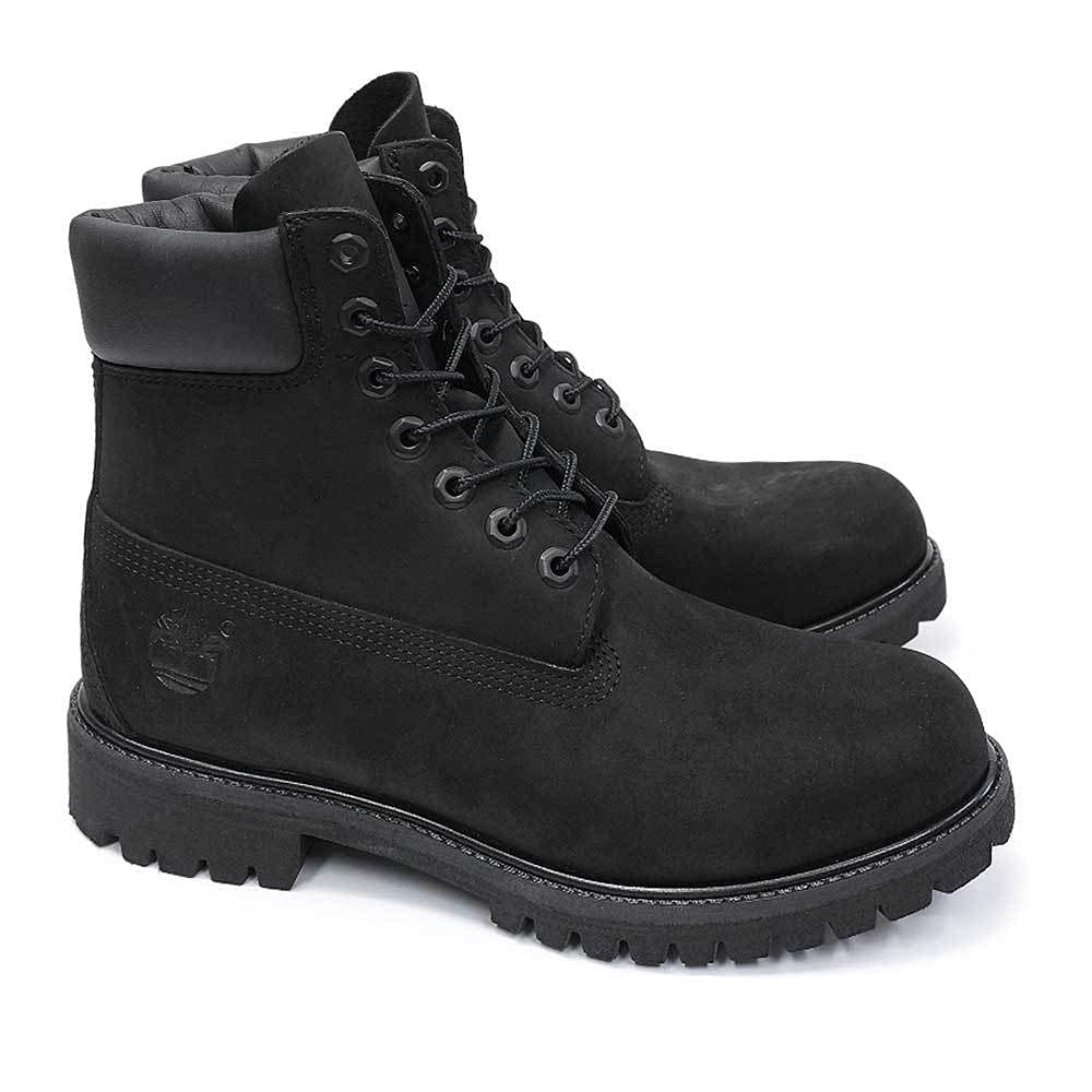 Timberland Icon Premium Genuine 10073 Size 6-inch Boots, Men's, Waterproof, Leather, (Black Nubuck), 27.5cm (US 9.5)