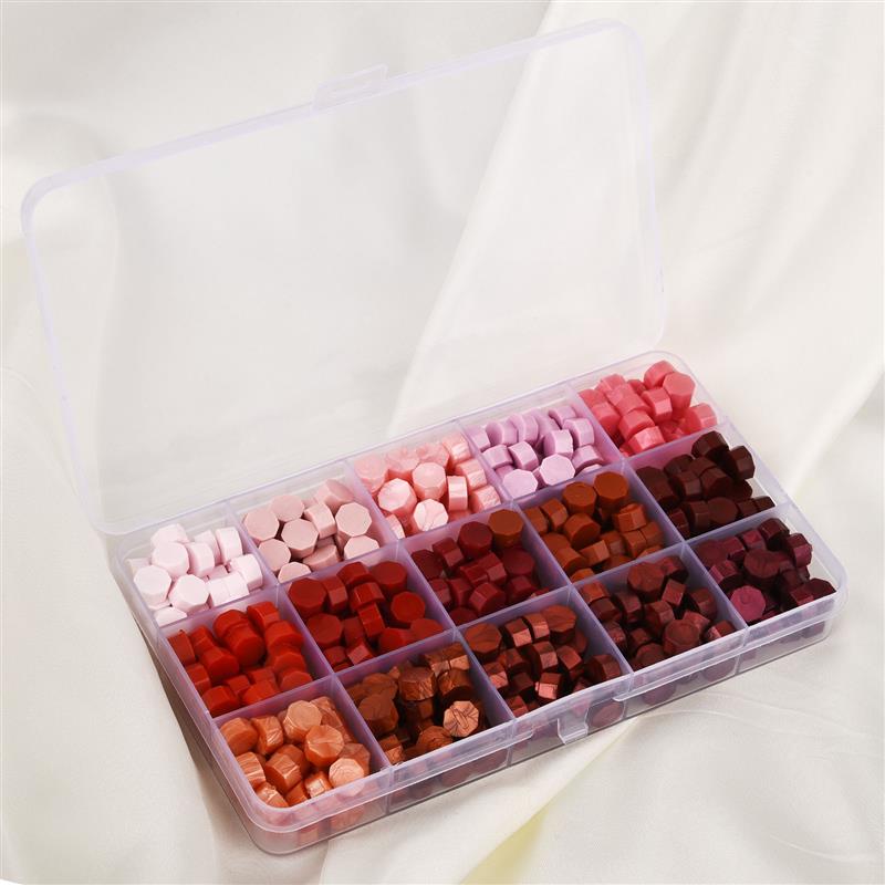 Boxed Lacquer Sealing Wax Ancient Octagonal Paint Sealing Wax Box Set Stamp Beads DIY Craft Invitation Envelope Wedding Wax Seal