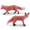 Exquisite Pvc Fox Figurines Featuring Four Unique Static Red Fox Models For Decor