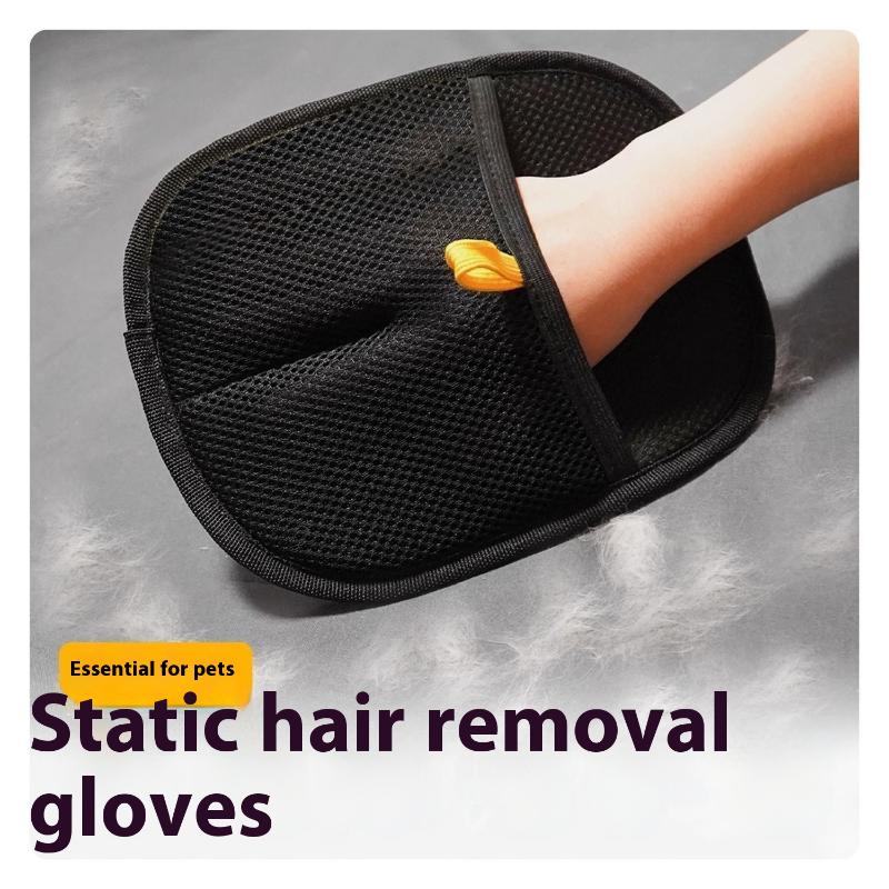1/2/3Pcs Pet Static Hair Removal Gloves Washable Mesh Cloth Pet Grooming Gloves Reusable Cat Hair Remover