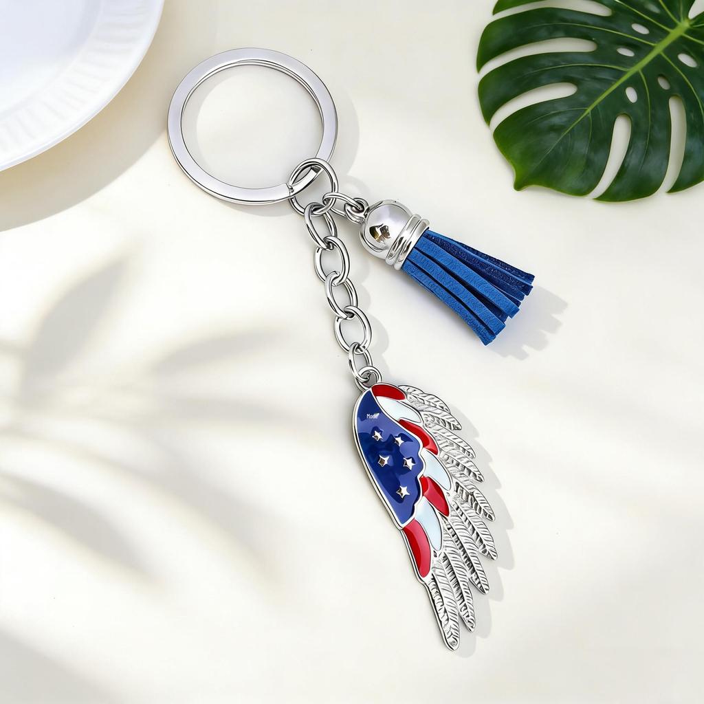 Freedom Day Tassel Keychain & Phone Pendant - Trendy Independence Day Bag Ornament