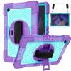 For Samsung Galaxy Tab A8 10.5 2021 360 Degree Rotation Contrast Color Silicone + PC Tablet Case