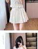 Summer Style Petite Women's French Luxury Two-Piece Set: Stylish Top and Skirt