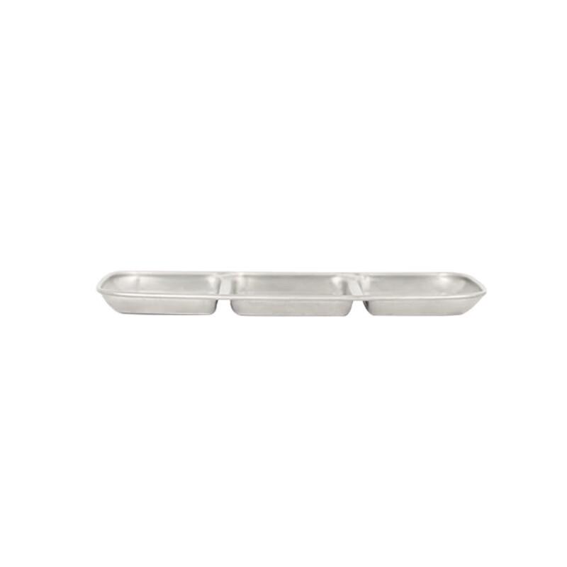 ZISIZ 3-Compartment Stainless Steel Dipping Dishes