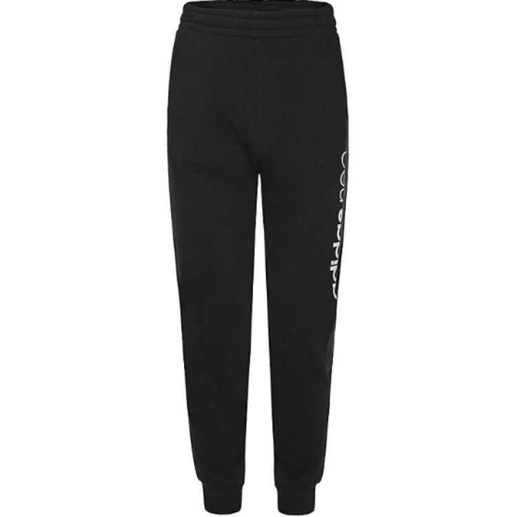 

Adidas Neo Lifestyle Casual Series M Fav Cf Track Letter Fashion Versatile Cuffed Knitted Sports Pants Men bottoms Black CV8134 XS