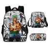 ONE PIECE Cross-border trendy backpack European and American retro schoolbag third grade~ fourth grade bag