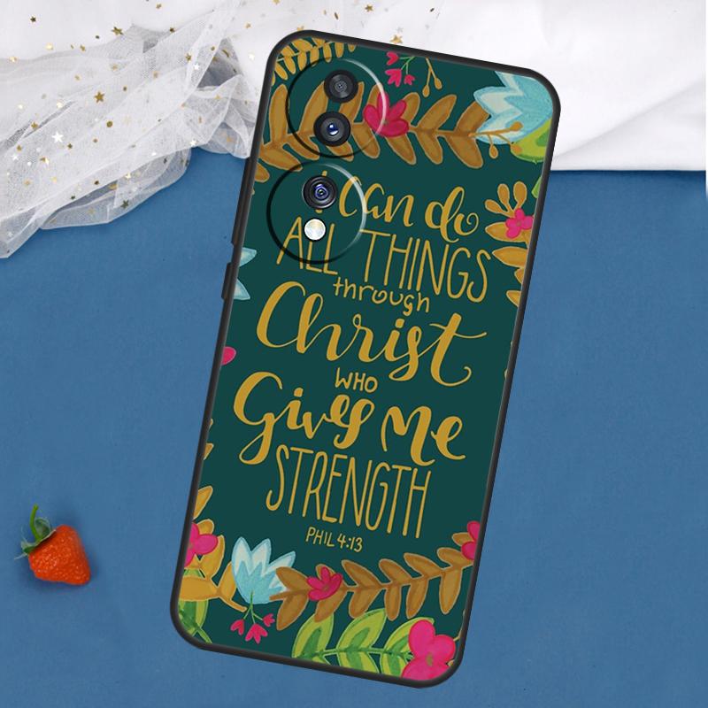 Bible Philippians Jesus Christ Case For Honor Magic 8 7 5 6 Lite 400 200 Pro 50 70 90 X8c X8b X9a X9b X9c X9d Win RT Cover