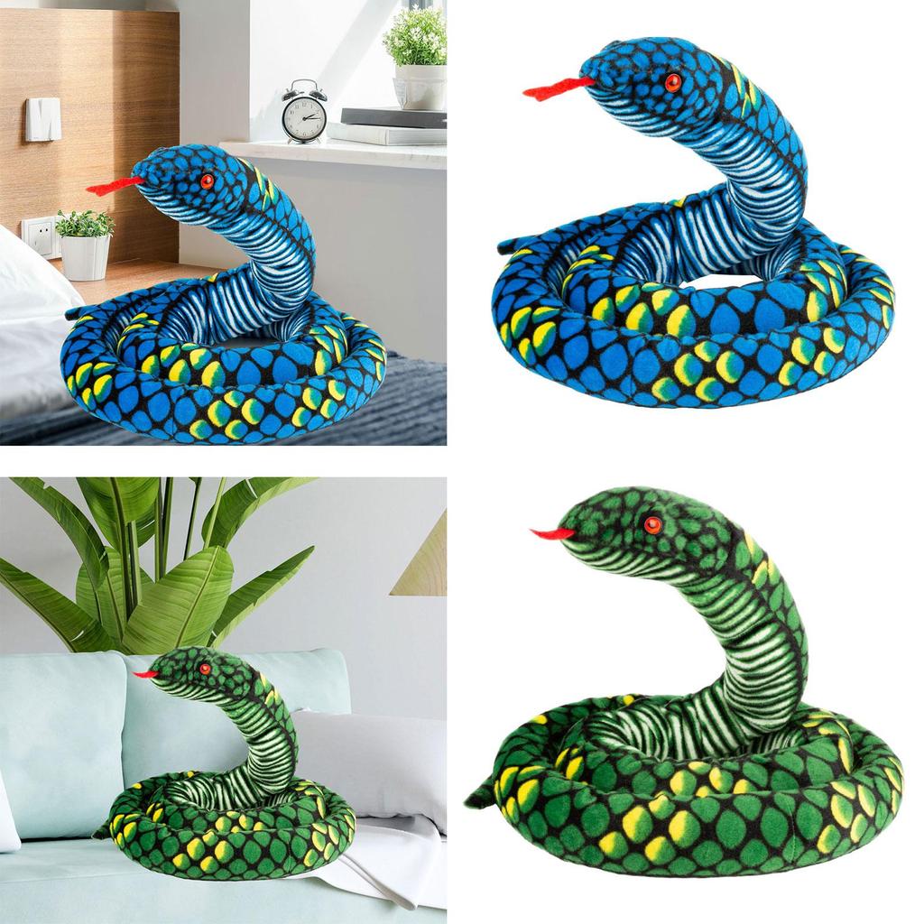 Realistic Animal Stuff Snake Soft Snake Stuffed Animal for Birthday Children