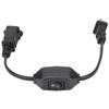 Power Extension Cord with On Off    AC 2 Prong Male Female Power Cable for 1‑15P Male to 1‑15R Female Plug