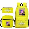 Animation Cartoon Grund- und Sekundarschüler Schultasche Kinderrucksack Freizeit Federmäppchen Umhängetasche Dreiteiliges Set