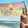 Cartoon B-Blueys Microfiber Blanket Quick Drying Beach Towels Oversized Printing Super Absorbent Pool Towel Blanket