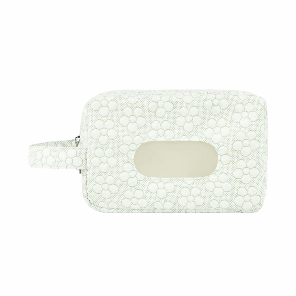 Flower Pattern Baby Diapers Storage Pouch Paper Towel Diaper Handbag  Travel Accessories