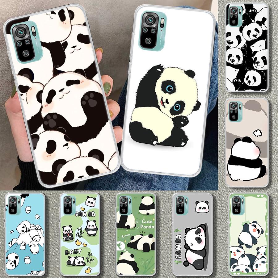Cartoon Cute Panda Bear Phone Case Cover for Xiaomi Redmi Note 15 14 13 12 11 Pro Plus 14S 12S 11S 11T 11E 10S 10 Customized Fun