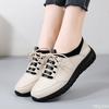 2025 Trend Spring Casual Comfortable Women Shoes Lace Up Fashionable Versatile Flats Elegant  Minimalist Thick Soled Shoes