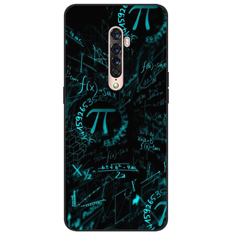 Für OPPO Reno 2 Hülle Weiches TPU-Silikon Cartoon Rückseite Handyhüllen TPU Schwarzer Stoßfänger für Hülle PCKM70, PCKT00, PCKM00, CPH1907