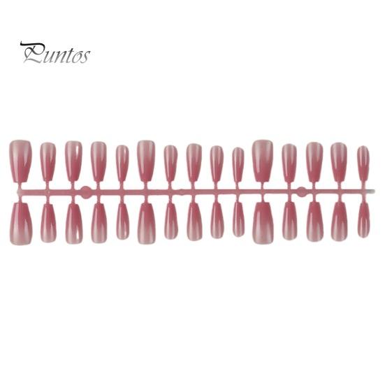 

1 пакетик градиентных румян для ногтей ручной работы, натуральных, идеально прилегающих, без следов, накладных ногтей для естественной кривизны D