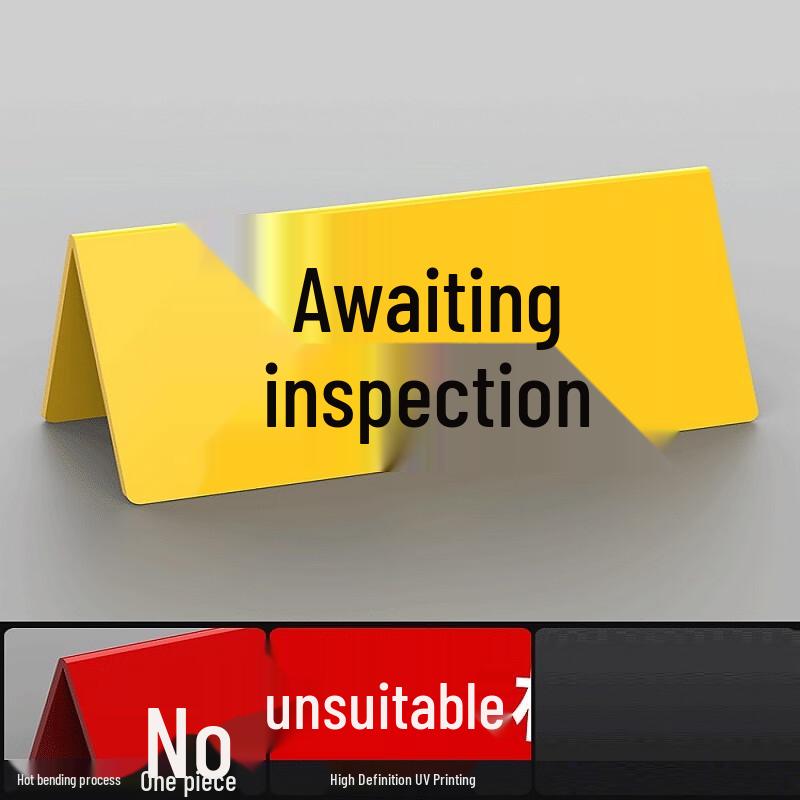 Acrylic Double-Sided Triangular Reminder Sign