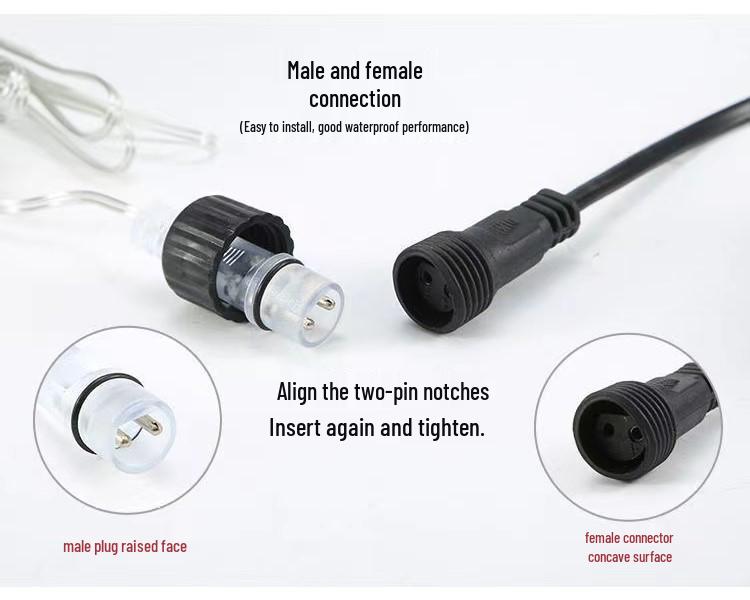 Outdoor Waterproof Solar LED String Fairy Lights for Garden and Christmas Tree Decoration