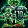 2026 Summer Dragon Ball Broly No10 3D AI Print Sports Jersey T-shirt Oversized Unisex Men Women Kids Anime Fan Casual Tee