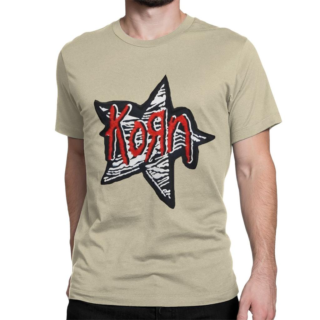 Novelty Korn Music Band T-Shirt for Men Women Pure Cotton T Shirts Nu Metal Neidermeyers Short Sleeve Tees Plus Size Clothing