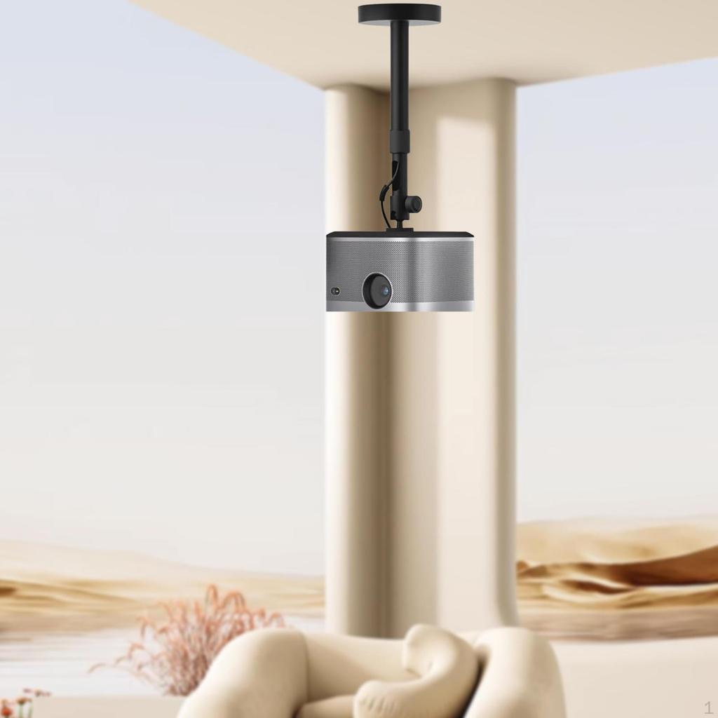 Tavana Montaj Standı 360° Dönüş Sabit Ayarlanabilir Uzunluk Montaj Braketi Askısı Yatak Odası Ev için