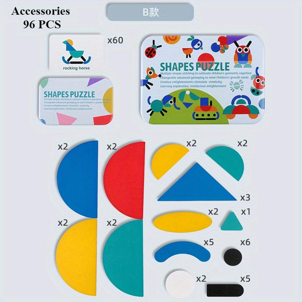 Wooden Puzzle Toys, Geometric Shape Toys, Parent Child Interactive Educational Toys, Holiday Gifts And Birthday Gifts.