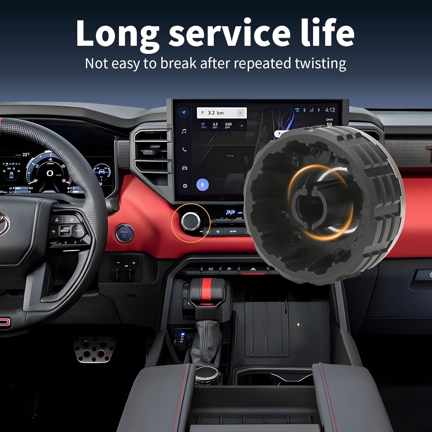 Replacement Power Knob Display Volume Radio Controller for Toyota Tundra, Fits 2022-2025 14  Display Toyota Sequoia Models