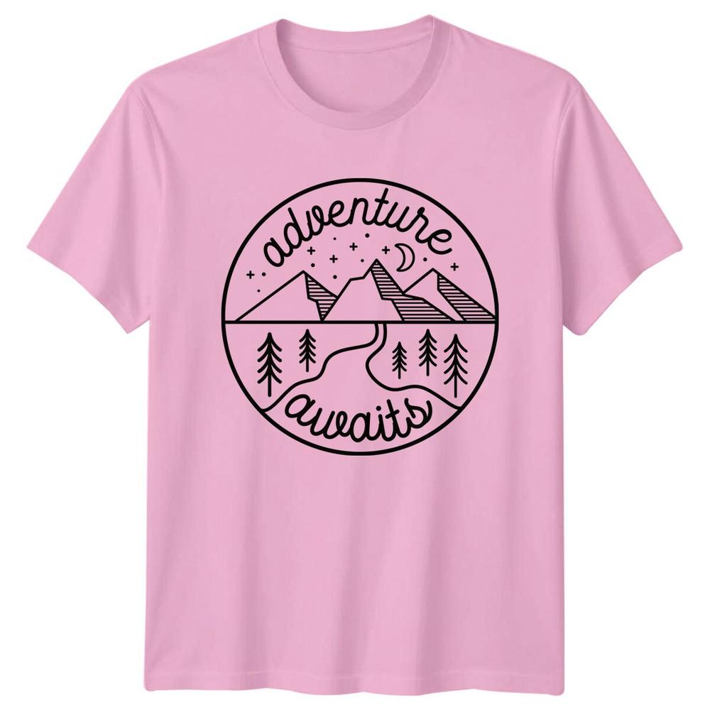 Adventure Awaits Camping TShirt Mountain Nature Adventure TShirt